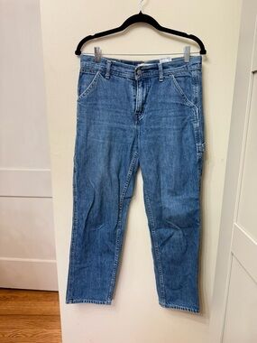 Levi's Big E High Rise Carpenter Boy Jean Denim Classic Retro Casual Ankle Crop